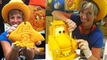 The 'Michelangelo of Cheese' shares her weirdest cheese carvings