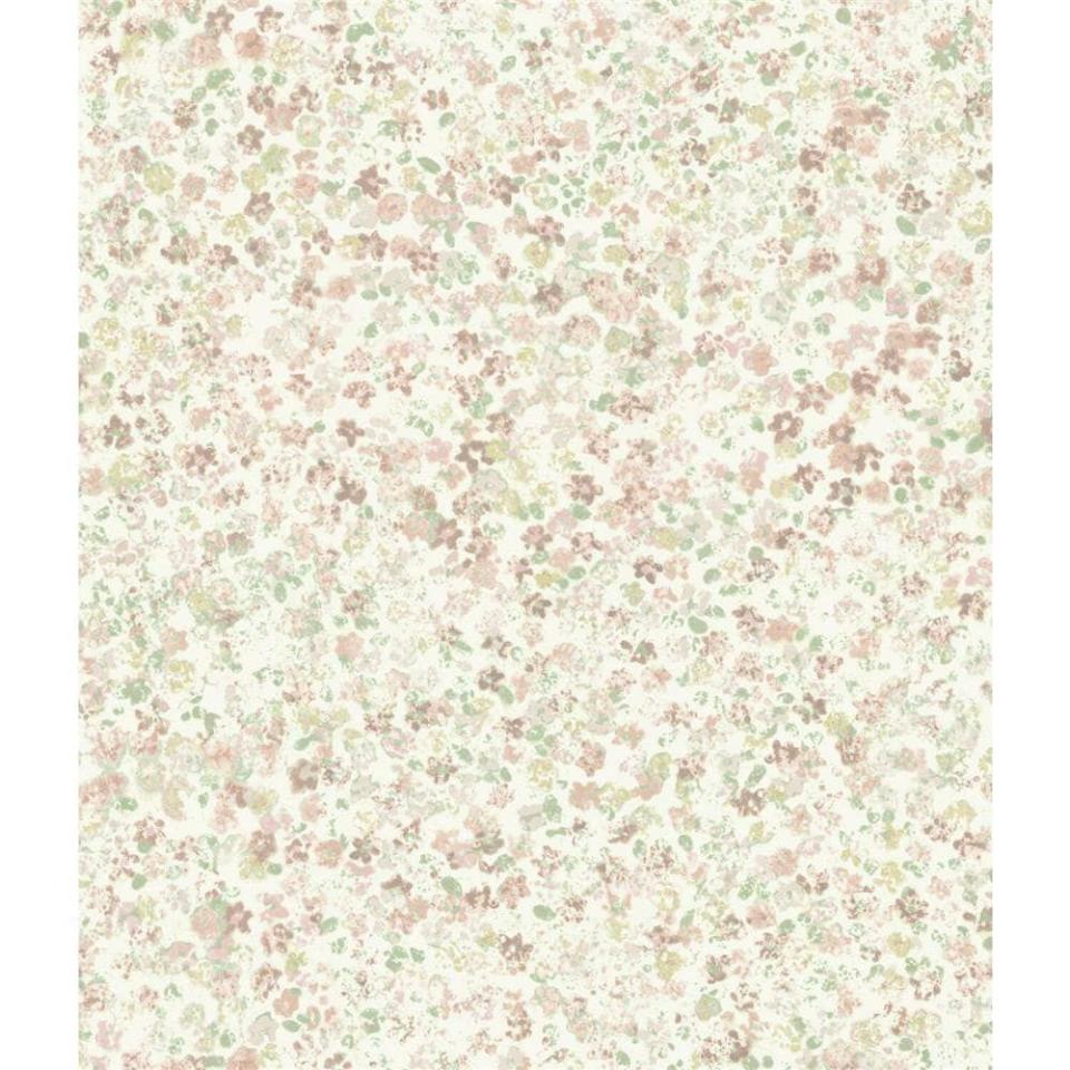 19) Magnolia Home Pink Paper Floral Wallpaper
