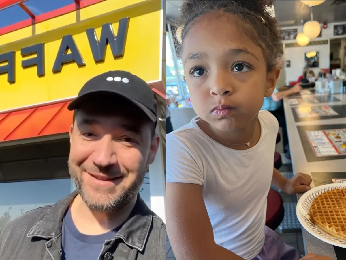 Reddit founder Alexis Ohanian took his and Serena Williams' daughter to Waffle H..