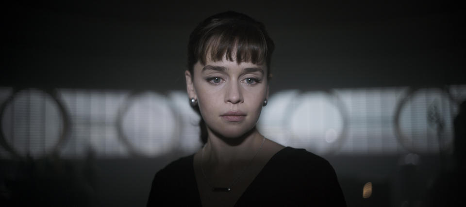 Emilia Clarke as Qi'ra in Solo: A Star Wars Story (credit: Disney)