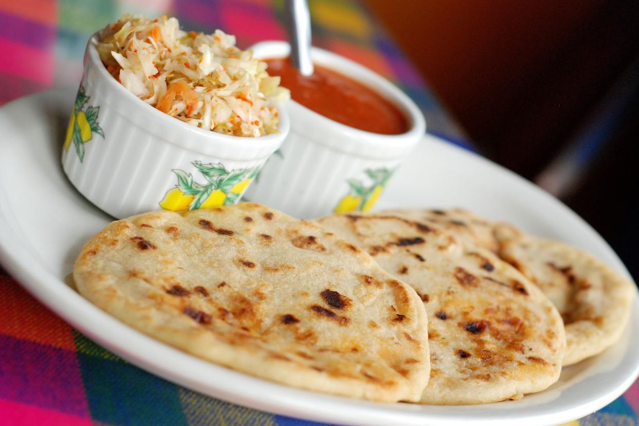 pork and cheese pupusas