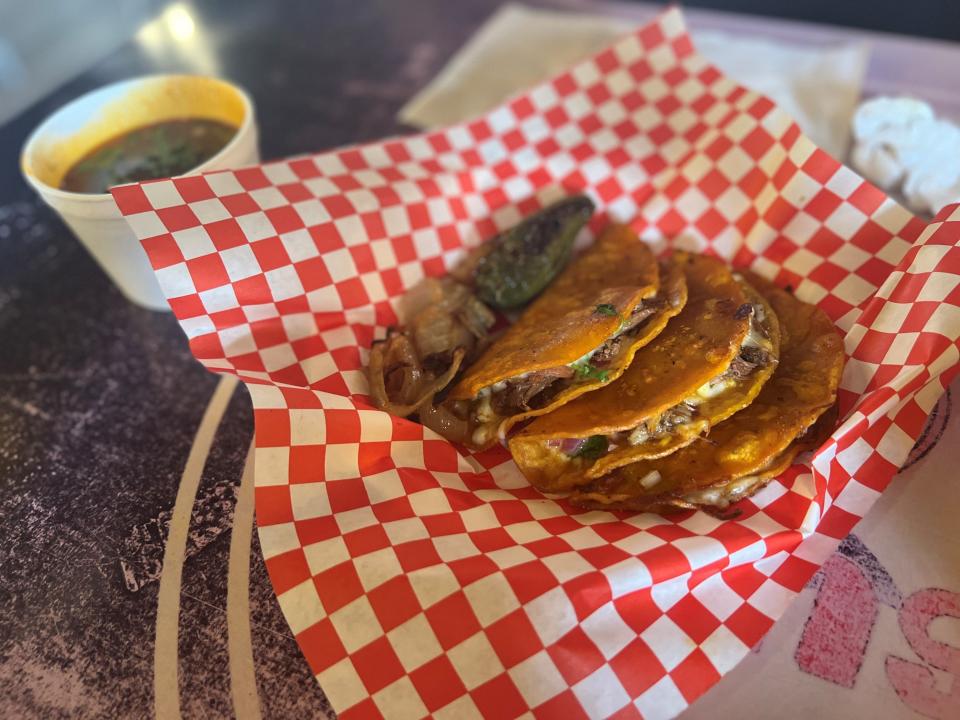 El Super Taco in north Phoenix makes outstanding birria, even better in a crispy quesobirria taco.