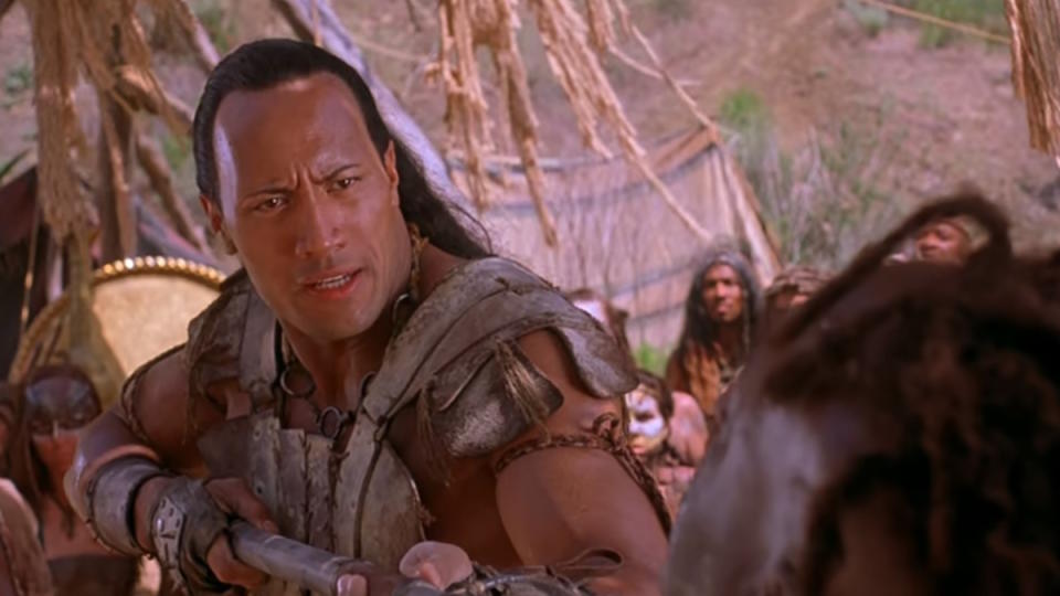 <p> Dwayne Johnson’s breakout performance as a screen actor came in 2001’s The Mummy Returns as the evil Scorpion King. While the movie’s wretched VFX that renders Johnson into an oversized scorpion monster could have ended his career early, it still found a way to entertain audiences – at least enough to let Johnson lead his own spin-off prequel, The Scorpion King, released in 2002. </p> <p> Johnson's budding star power is clear as Mathayus, who in the beginning is just a tribal mercenary and among the last of his bloodline. Of all the movie’s most memorable scenes, there is Johnson's fight against the Nubian King, Balthazar (played by Michael Clarke Duncan), which ends with Mathayus earning Balthazar’s respect. By this point, Johnson’s onscreen magnetism wins over moviegoers too, including anyone who can't fathom that a pro wrestler could be a movie star. </p>