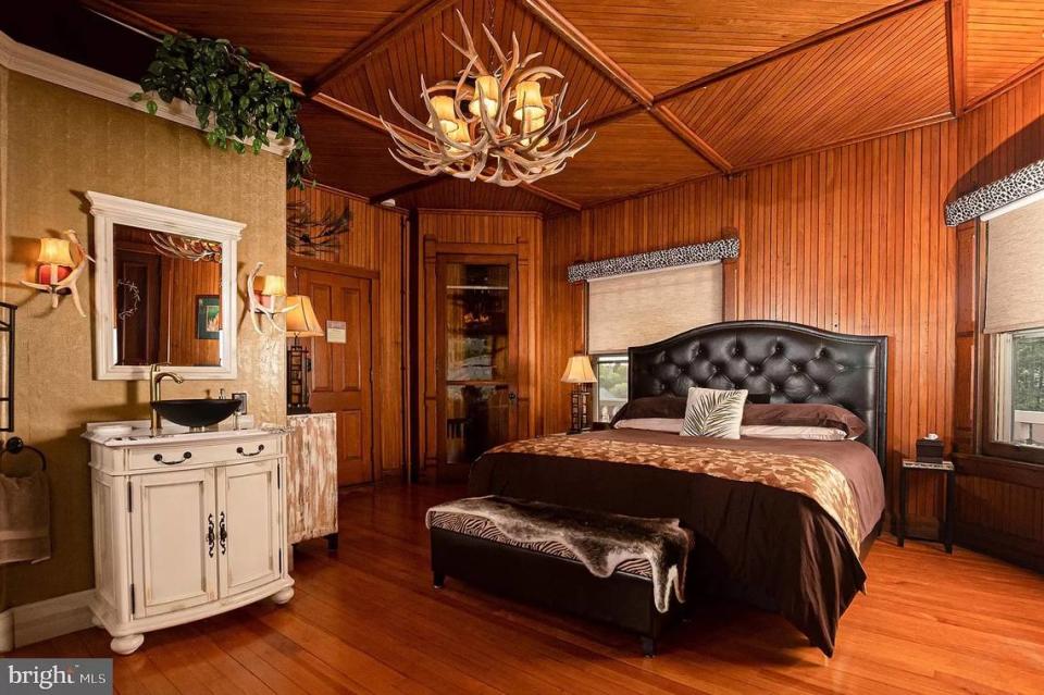 A look at a hunting-themed bedroom inside the home at 101 W. Linn St. in Bellefonte. Photo shared with permission from home’s listing agent, Peter Chiarkas of Kissinger, Bigatel and Brower Realtors.