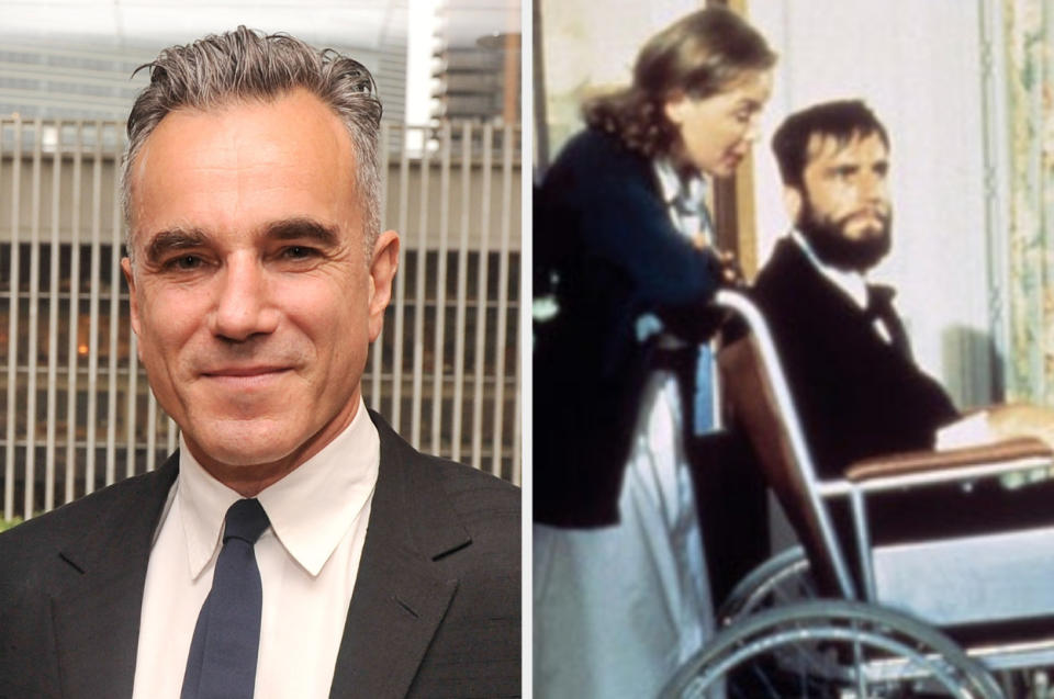 Daniel Day-Lewis in "My Left Foot."