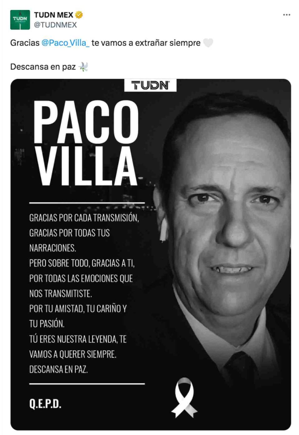 muere Paco Villa