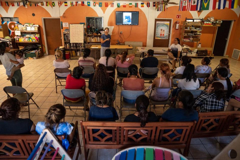 Asylum seekers coordinate, manage, clean, build, fix and troubleshoot nearly all aspects of the La Casa de la Misericordia y de Todas las Naciones in Nogales, Sonora.