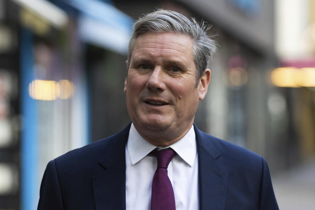 Photo by: zz/KGC-254/STAR MAX/IPx 2022 10/24/22 Sir Keir Starmer - Leader of The Labour Party and Leader of The Opposition - is seen on October 24, 2022 outside the Global Radio Studios in Leicester Square, London, England, UK.