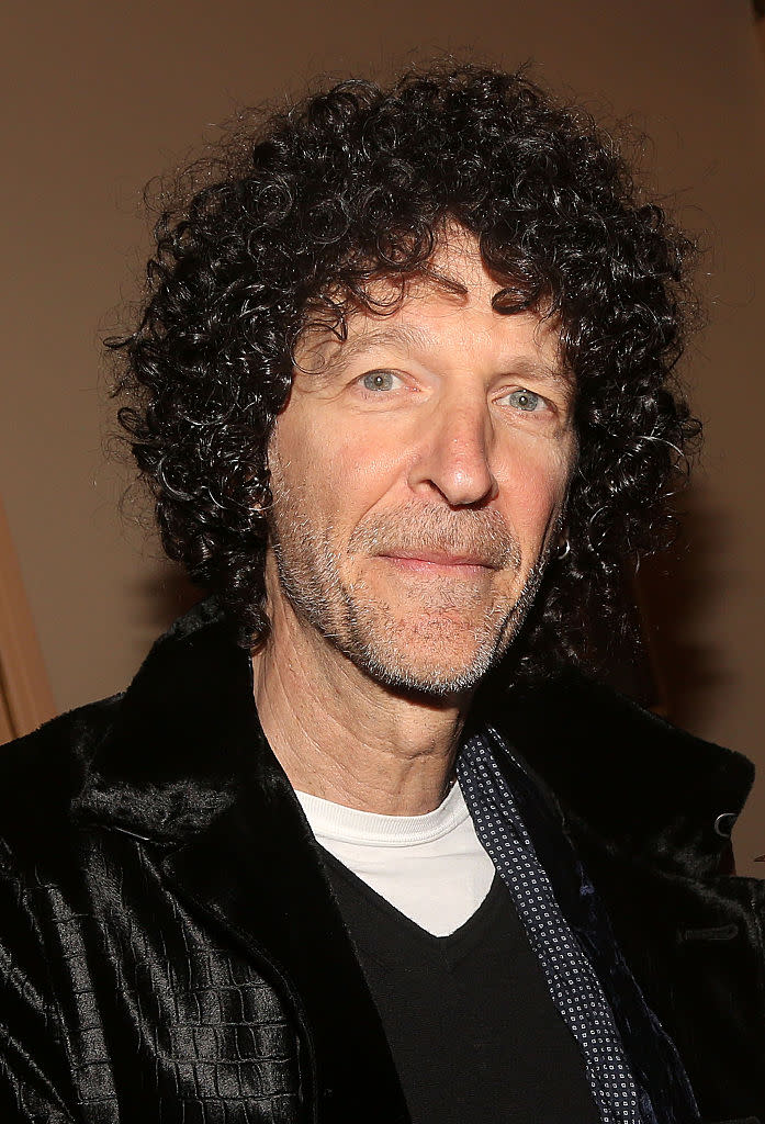 Howard Stern and his award-winning hair. (Photo: Getty Images)