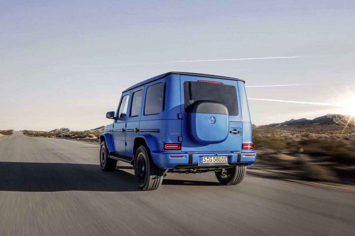 mercedes benz g 580 with eq technology press images