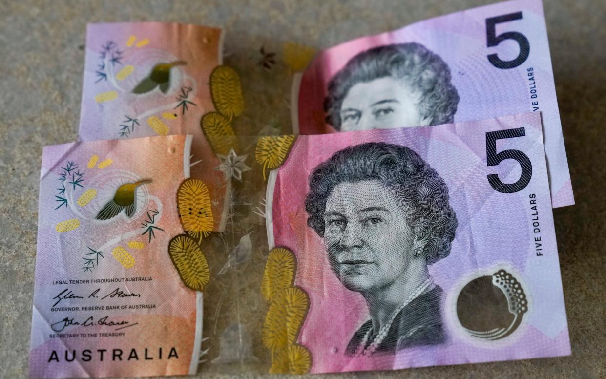 Australian $5 note - Mark Baker/AP