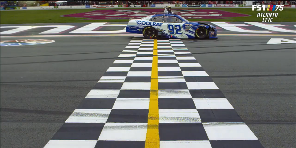 nascar xfinity series josh williams parked on straight