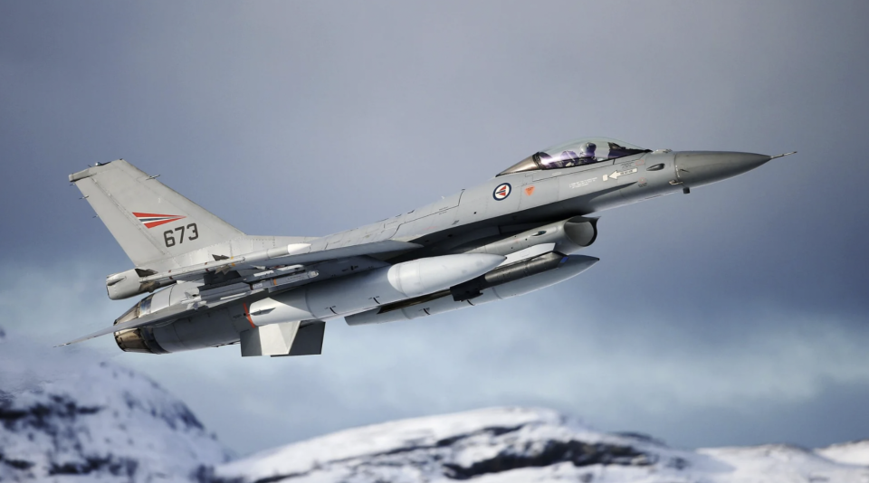 A Royal Norwegian Air Force F-16. Thirty-two of the former Norwegian Vipers are headed to the Romanian Air Force. <em>Luftforsvaret</em>