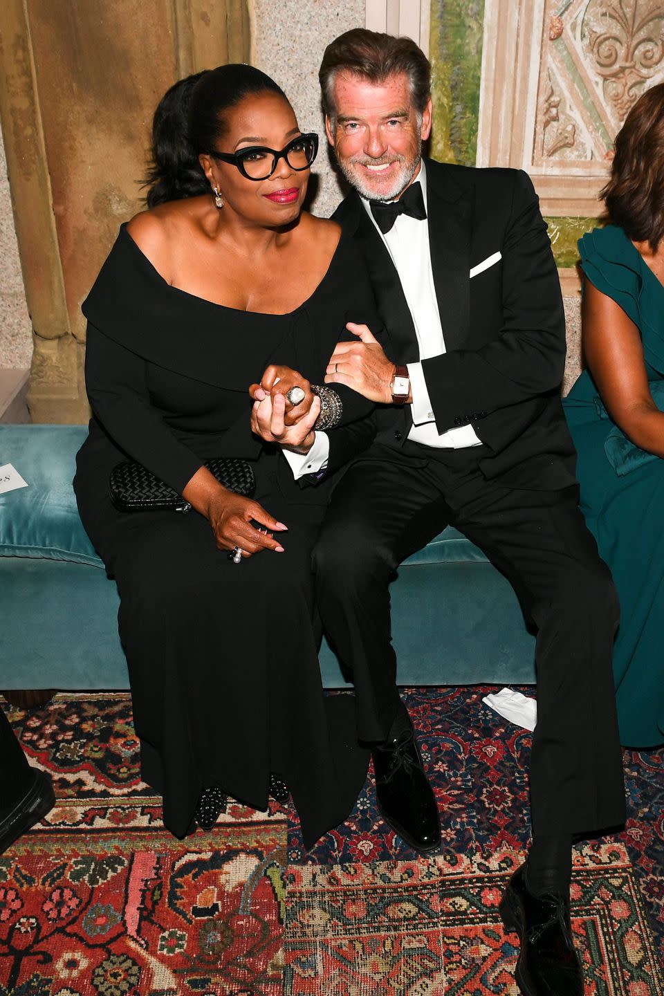 Oprah and Pierce Brosnan