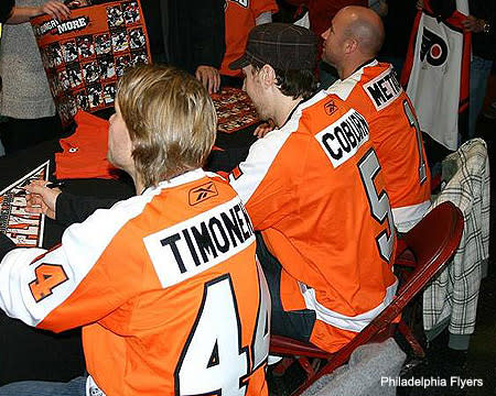 The Flyers unveiled new jerseys Thursday night. Are they for the