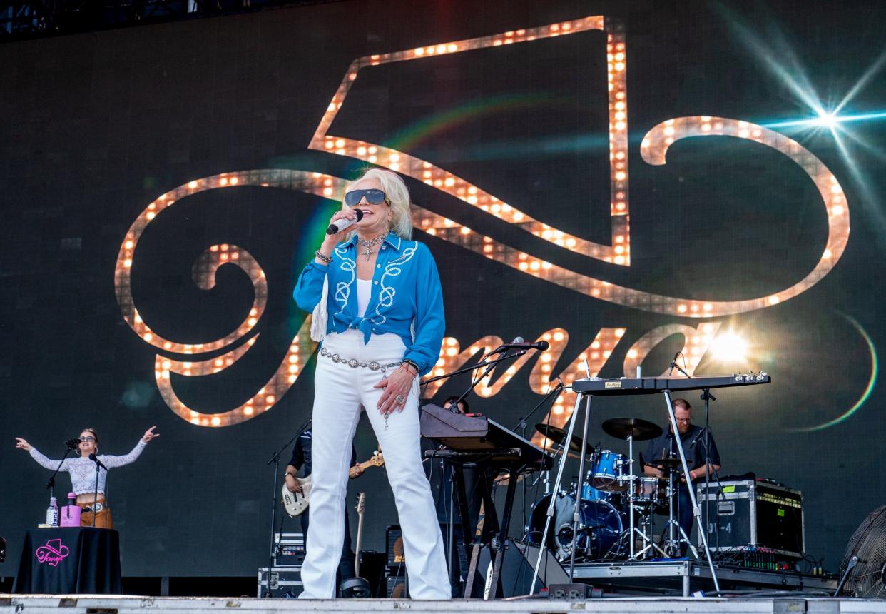 Tanya Tucker performs during the Two Step Inn festival at San Gabriel Park on April 15, 2023 in Georgetown, Texas.