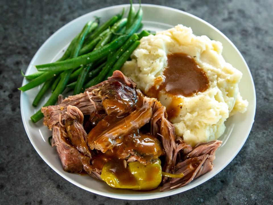 Slow Cooker Mississippi Pork Roast