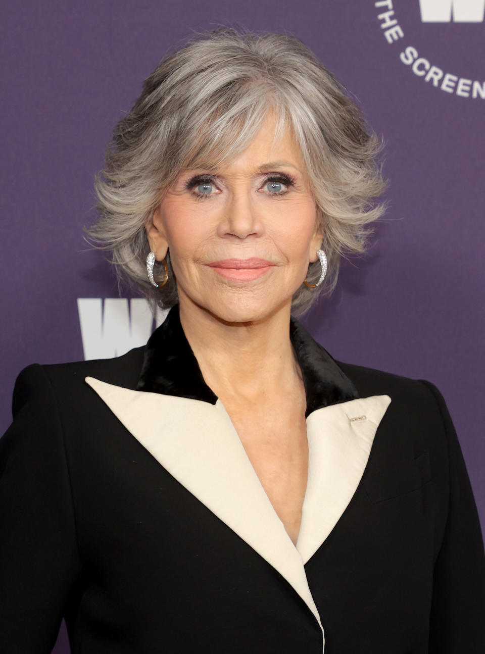 Jane Fonda poses at the Women in Film's Annual Award Ceremony in October 2021