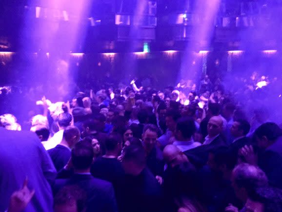 The Microsoft party at CES 2016.