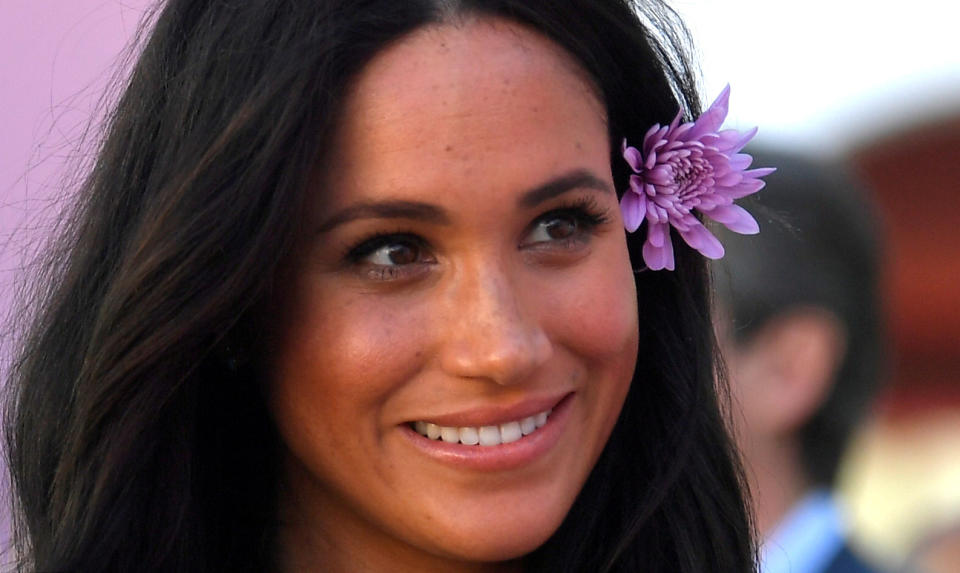 Meghan Markle, Duchess of Sussex, takes part in Heritage Day public holiday celebrations in the Bo Kaap district of Cape Town, South Africa, September 24, 2019. REUTERS/Toby Melville/Pool