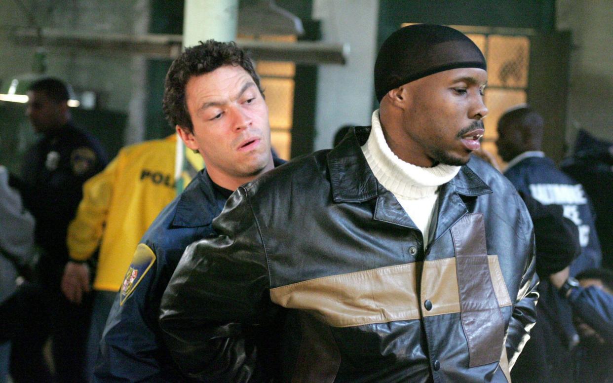 Dominic West and Aidan Gillen in The Wire - HBO/Alamy Stock Photo/Landmark Media