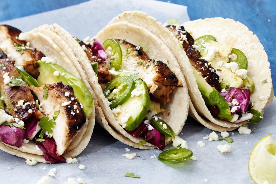 Tequila-Lime Chicken Tacos