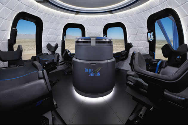 Blue Origin New Shepard interior
