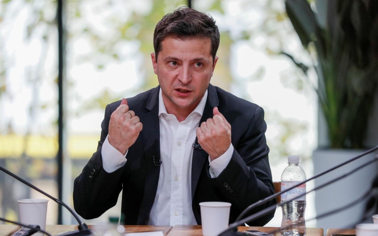 Volodymyr Zelenskiy said he didn't know Donald Trump had held up military aid when they spoke and added that Ukraine would help any US investigation into the gas company that employed Joe Biden's son - REUTERS