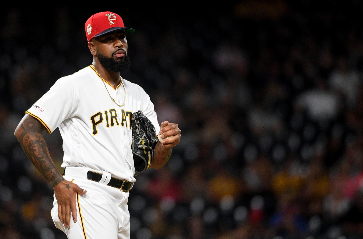 Felipe Vazquez with the Pirates.