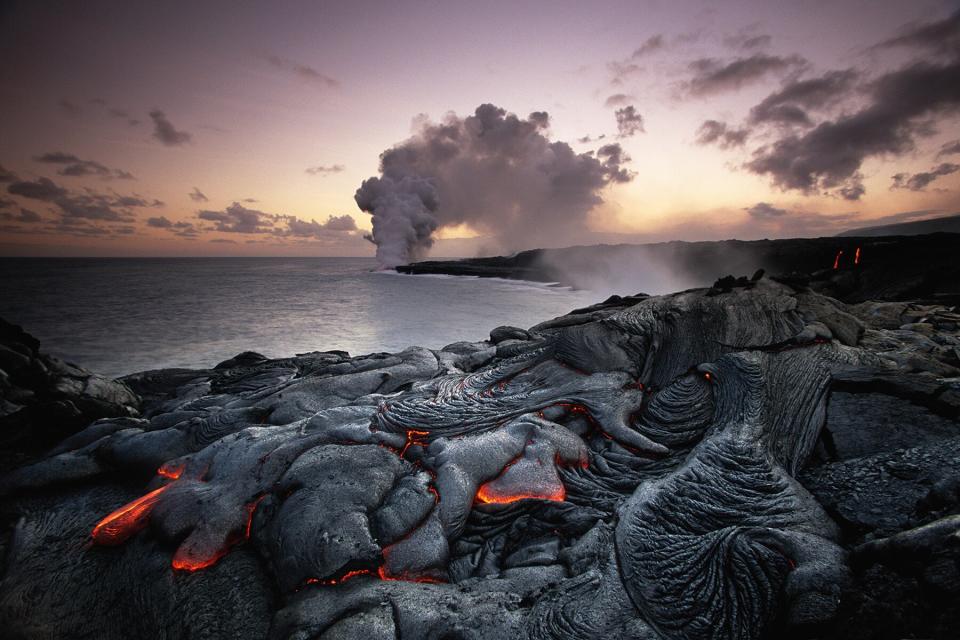 Kilauea erupting in Volcanoes National Park
