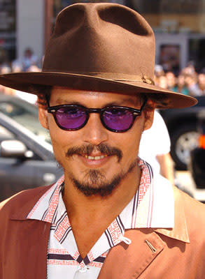 Johnny Depp at the LA premiere of Warner Bros. Pictures' Charlie and the Chocolate Factory