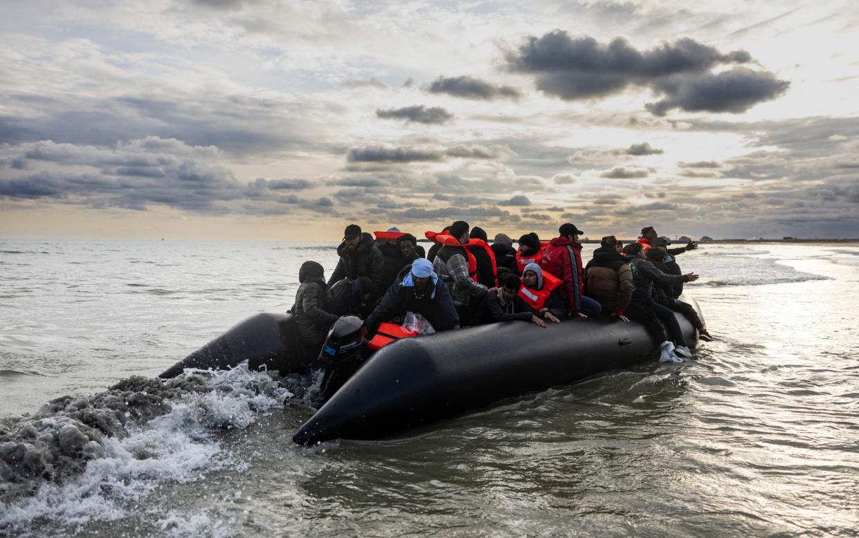 Dame Angela said the Government was 'looking' to see if the UK could prosecute some of the boats' pilots or facilitators