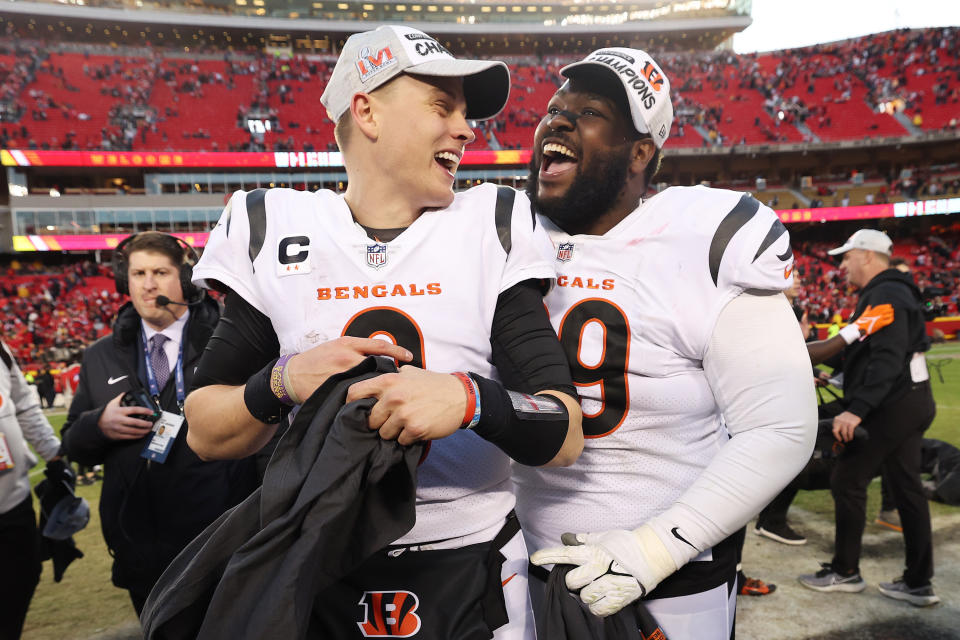 Joe Burrow and the Cincinnati Bengals had a shocking run to the Super Bowl last season. (Photo by Jamie Squire/Getty Images)