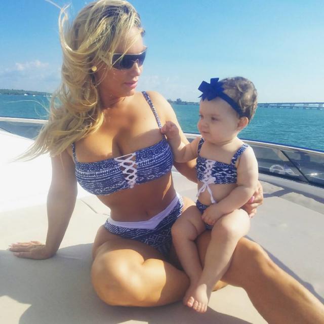 All the Times Coco Austin and Baby Chanel Wore Matching Bathing Suits