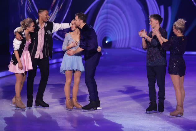 Kimberly was saved in the skate-off against Kye and Connor (Photo: Matt Frost/ITV/Shutterstock)