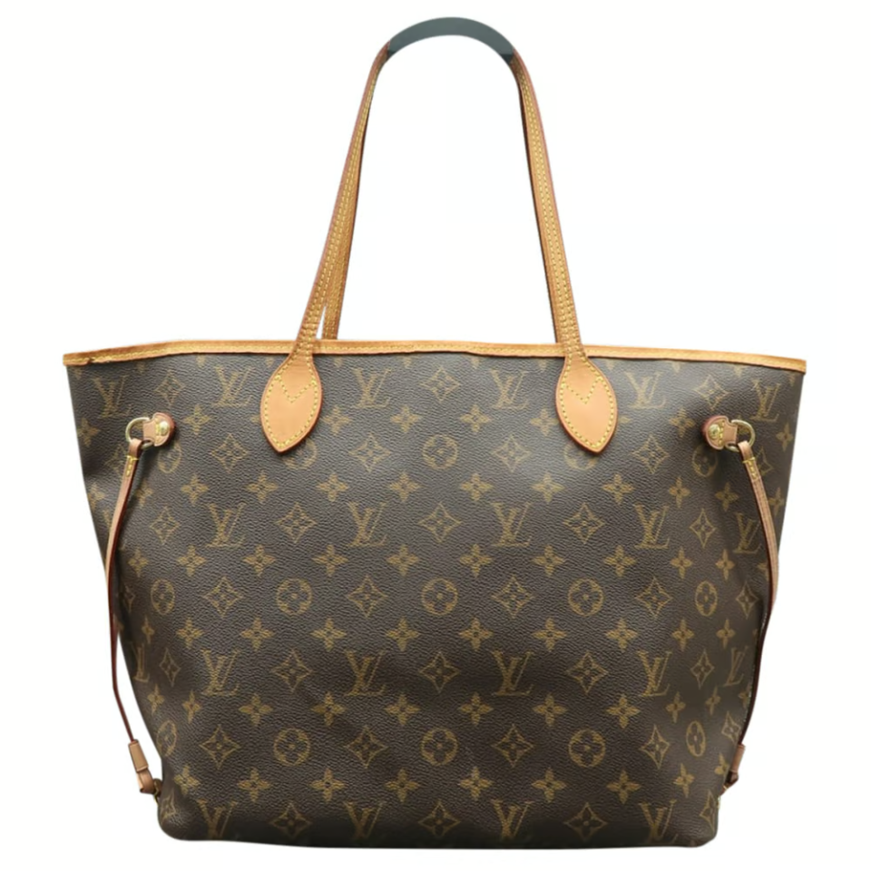 Louis Vuitton Neverfull Leather Handbag