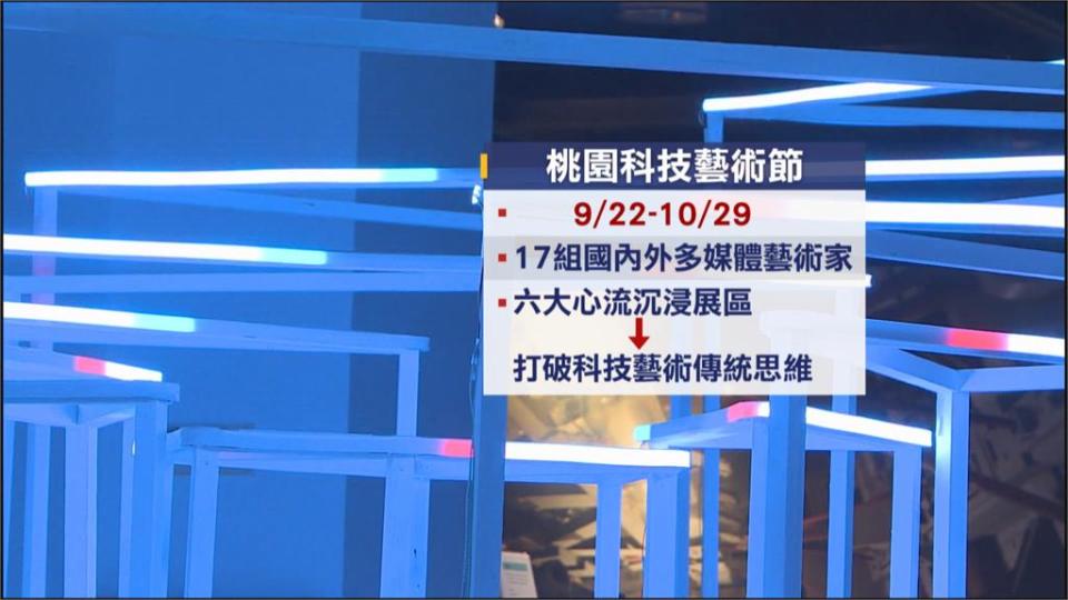 桃園科技藝術節登場　「沉浸展區」與AI藝術品互動