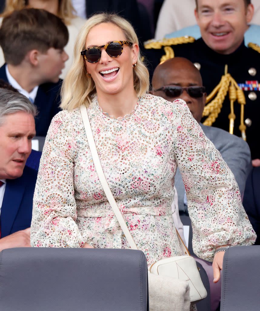 Zara Tindall wearing a Zimmermann dress