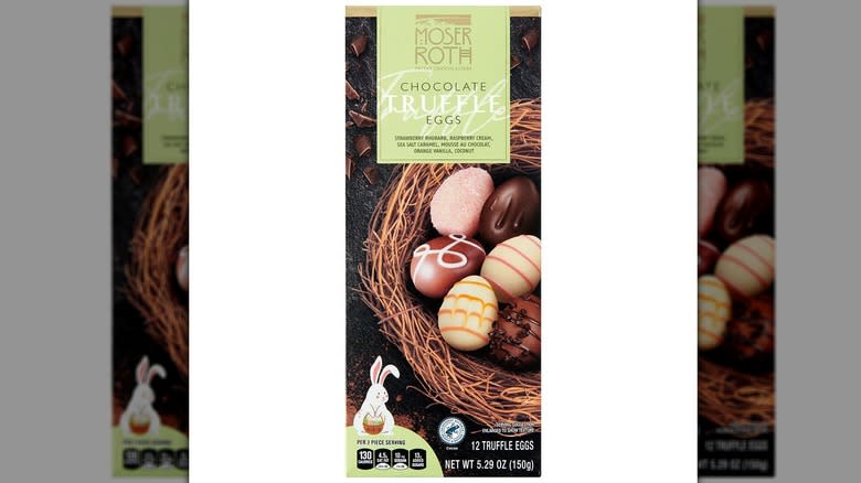 easter chocolate truffle eggs