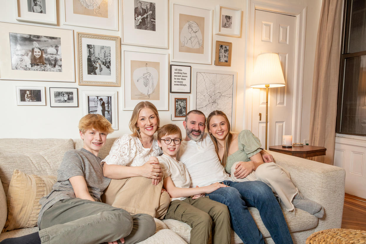 The family of five relocated from Nashville to New York three months ago, settling into a four bedroom Park Slope apartment.