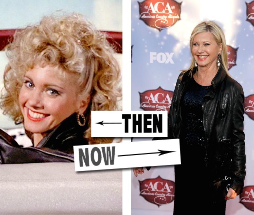 Olivia Newton-John est restée une icône pendant la majeure partie des années 80 suite au succès de Grease en 1978. Elle porte toujours aussi bien le cuir et fait encore honneur au style de Sandy aujourd'hui.