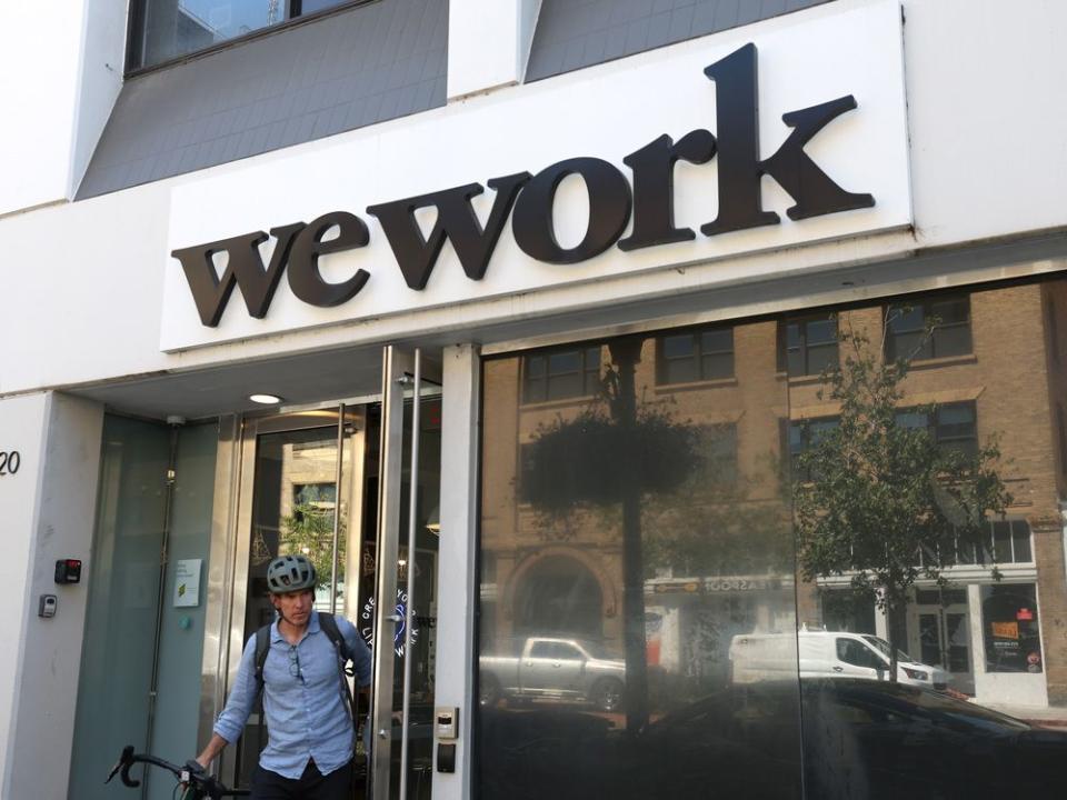  A WeWork office in California. The company is expected to file for Chapter 11 bankruptcy as soon as next week.