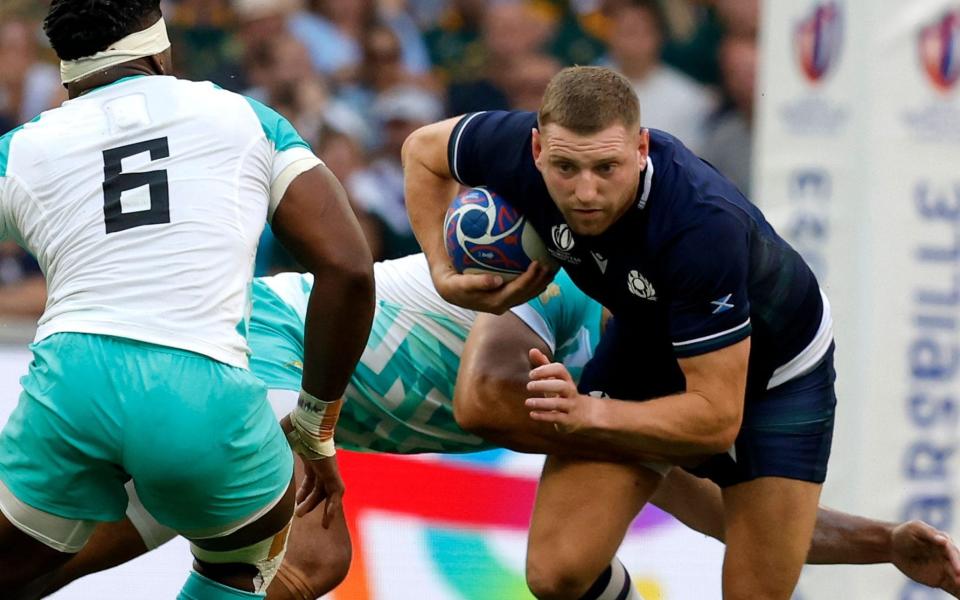 Finn Russell in action against South Africa