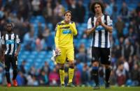 Football - Manchester City v Newcastle United - Barclays Premier League - Etihad Stadium - 3/10/15 Newcastle's Tim Krul looks dejected at the end of the match Reuters / Andrew Yates