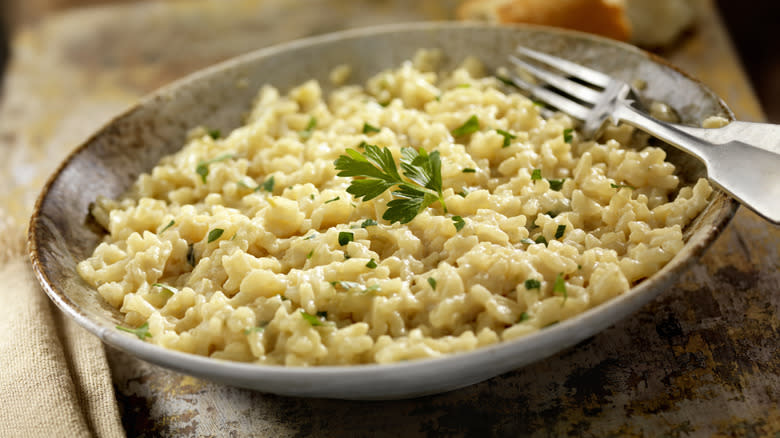 Bowl of risotto