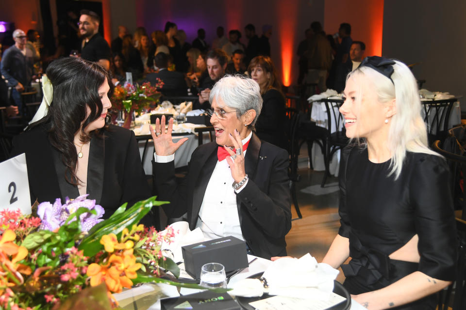 Lucy Dacus, Joan Baez and Phoebe Bridgers at Variety’s Hitmakers.