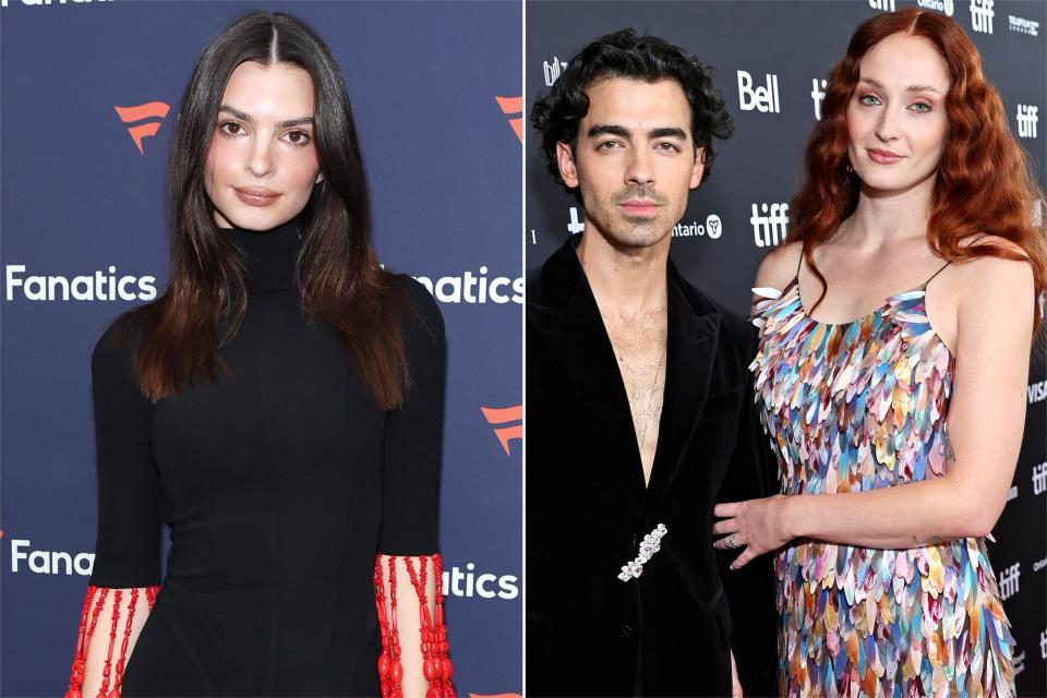 Emily Ratajkowski, Joe Jonas and Sophie Turner