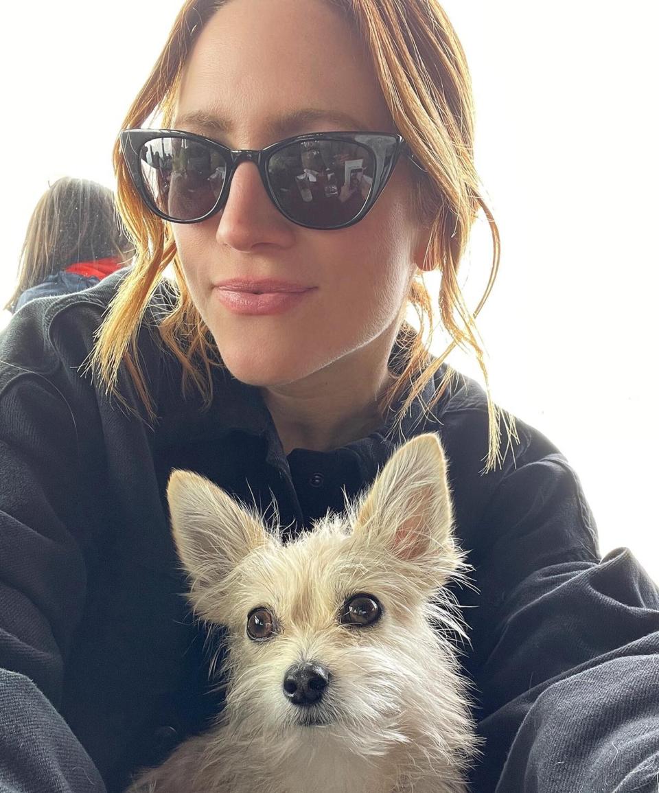 Brittany Snow and dog Charlie