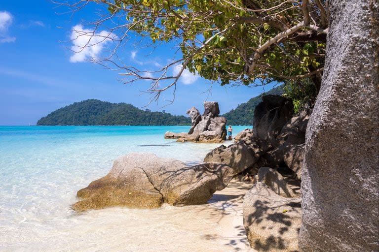 Una playa de Koh Phra Tong, donde nació Hook