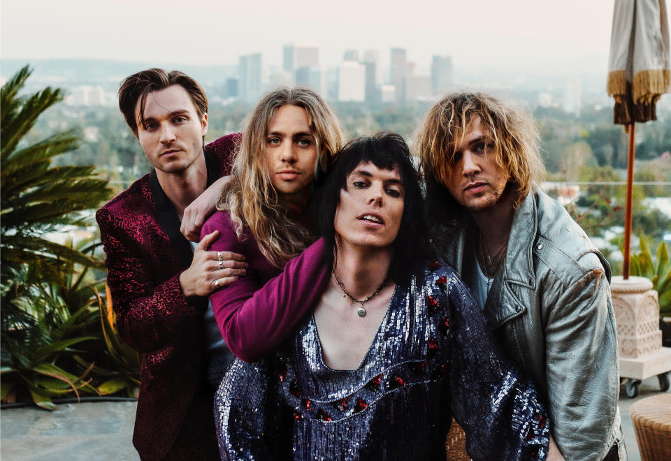 The Struts: Jed Elliott, Adam Slack, Luke Spiller, Gethin Davies (Photo: Beth Saravo)